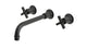 Emerson Two Handle Wall Mount 10" Lavatory Faucet with Classic Cross Handles in Oil Rubbed Bronze