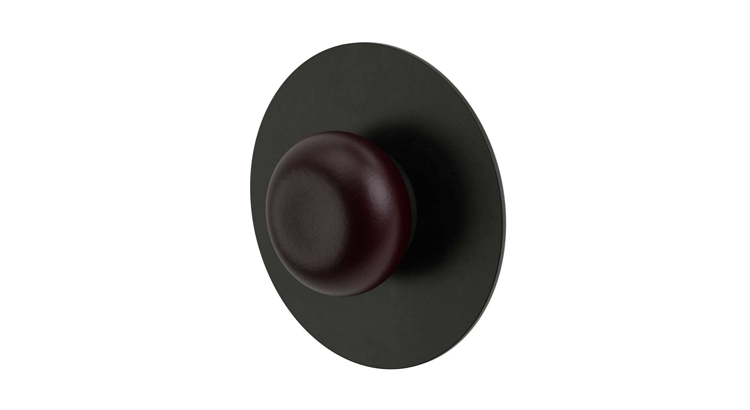 Foundry One Handle Wall Mount Shower Trim with Pebble Ceramic Knob Handle in Oil Rubbed Bronze