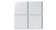 4x4 Natural Press Ceramic Tile in Tin Oxide Matte