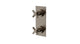 Flatiron Two Handle Wall Mount Shower Trim with Linear Cross Handles in Antique Nickel
