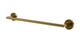 Contour Towel Bar 18" in Uncoated Polished Brass