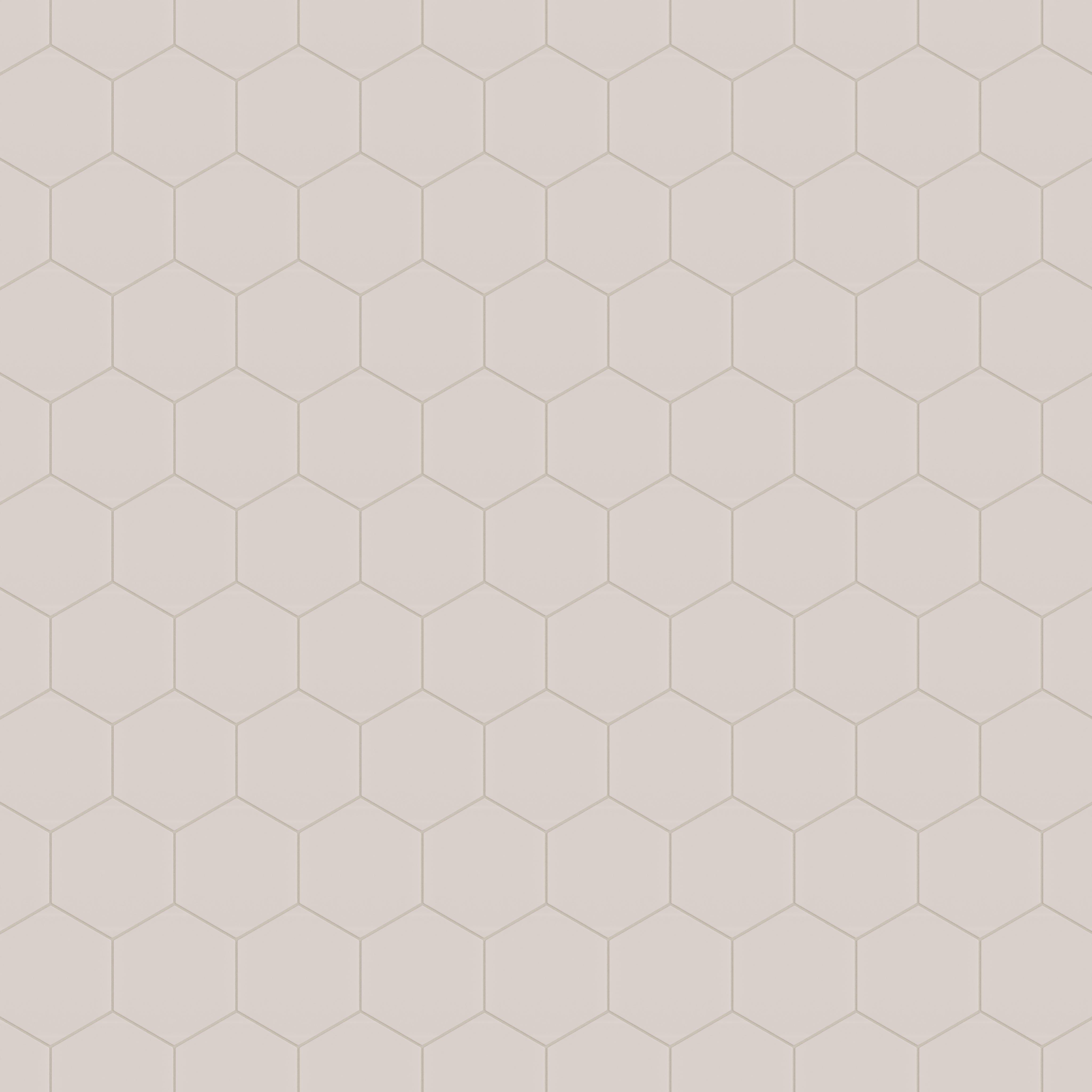 8" Hexagon Natural Press Ceramic Tile in Tyrian Purple Matte