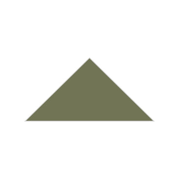 6" Triangle Original Ceramic Tile in Peabody Matte