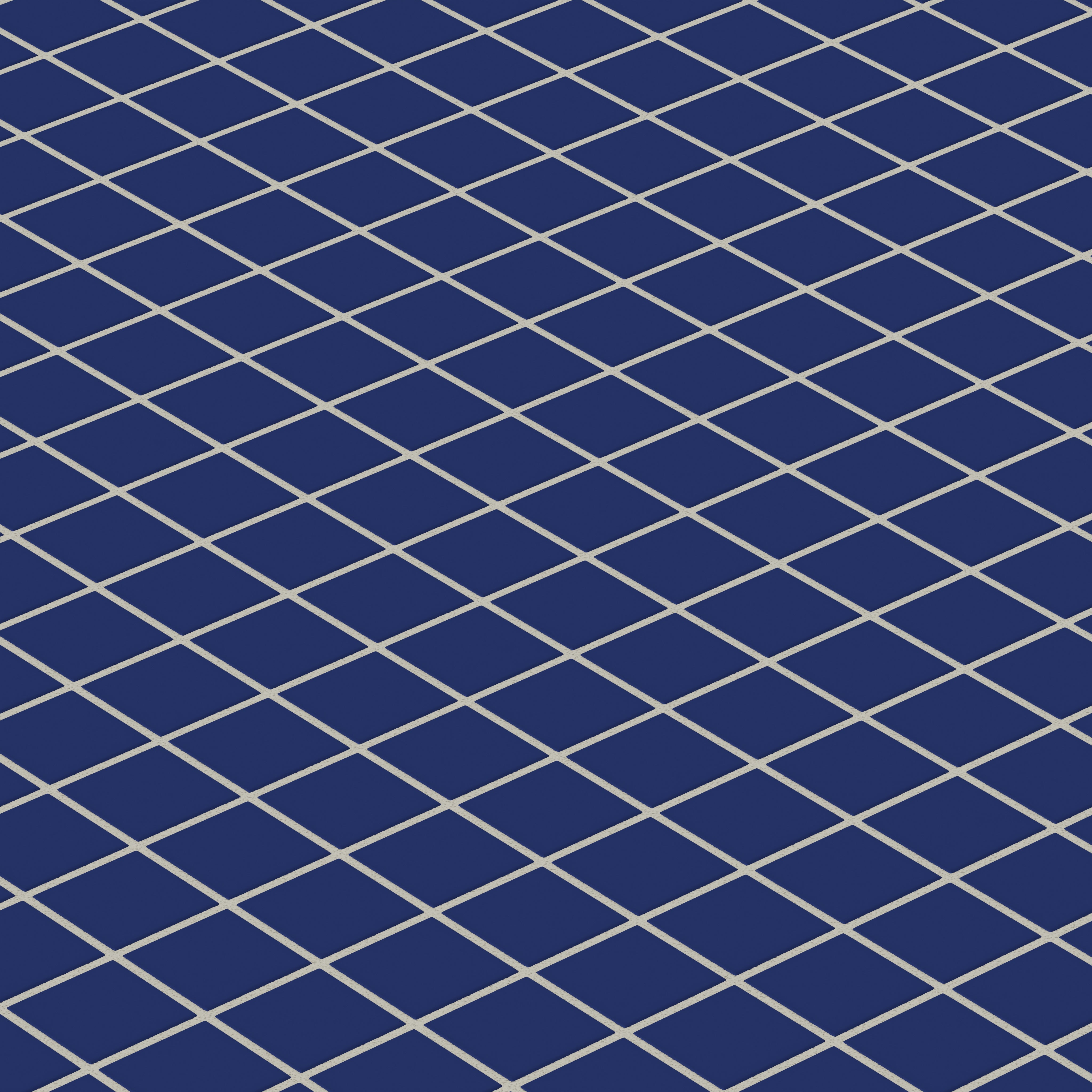 2x2 Straight Set Sheeted Natural Press Ceramic Mosaic Tile in Ultramarine Matte