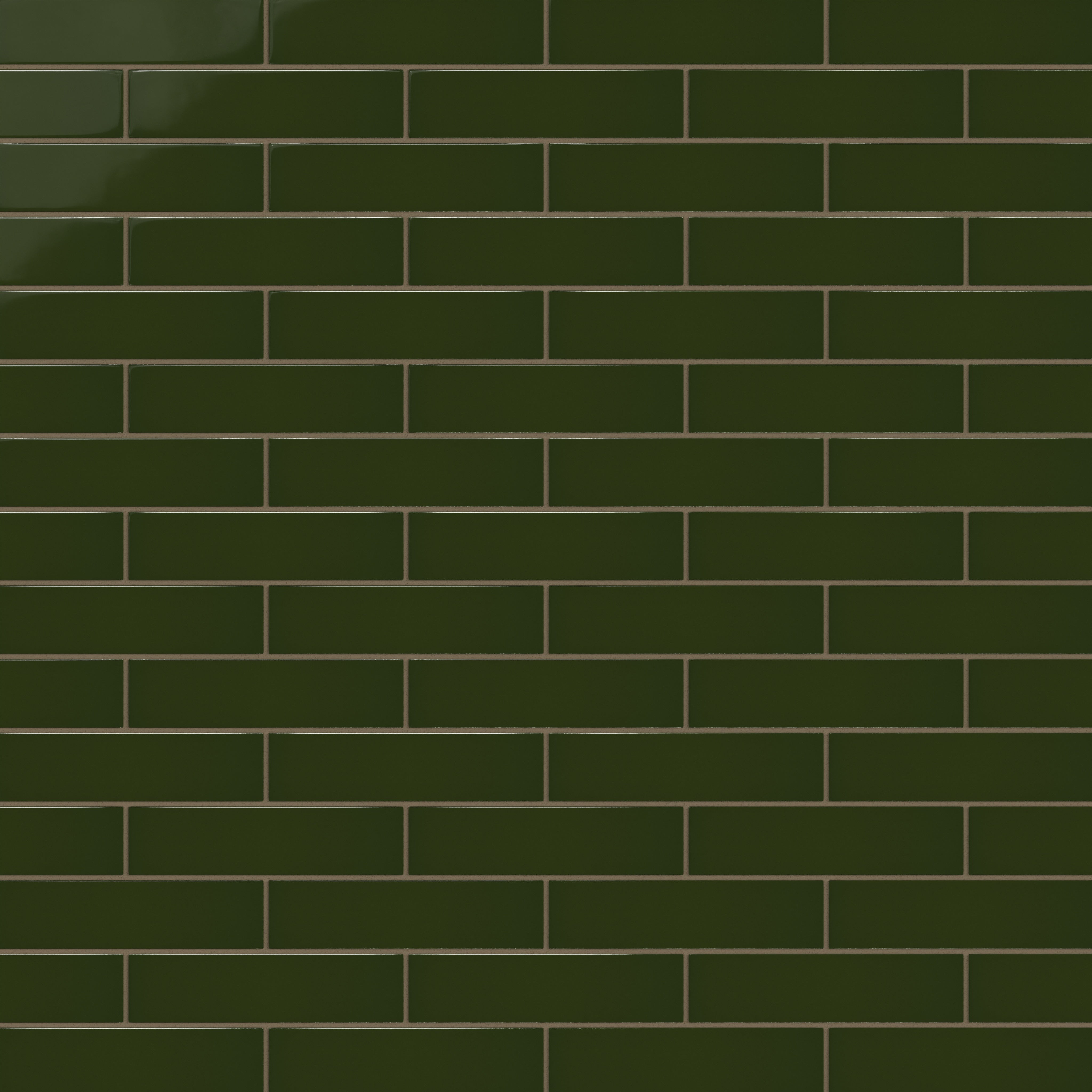 2x8 Natural Press Ceramic Tile in Green Apatite Gloss