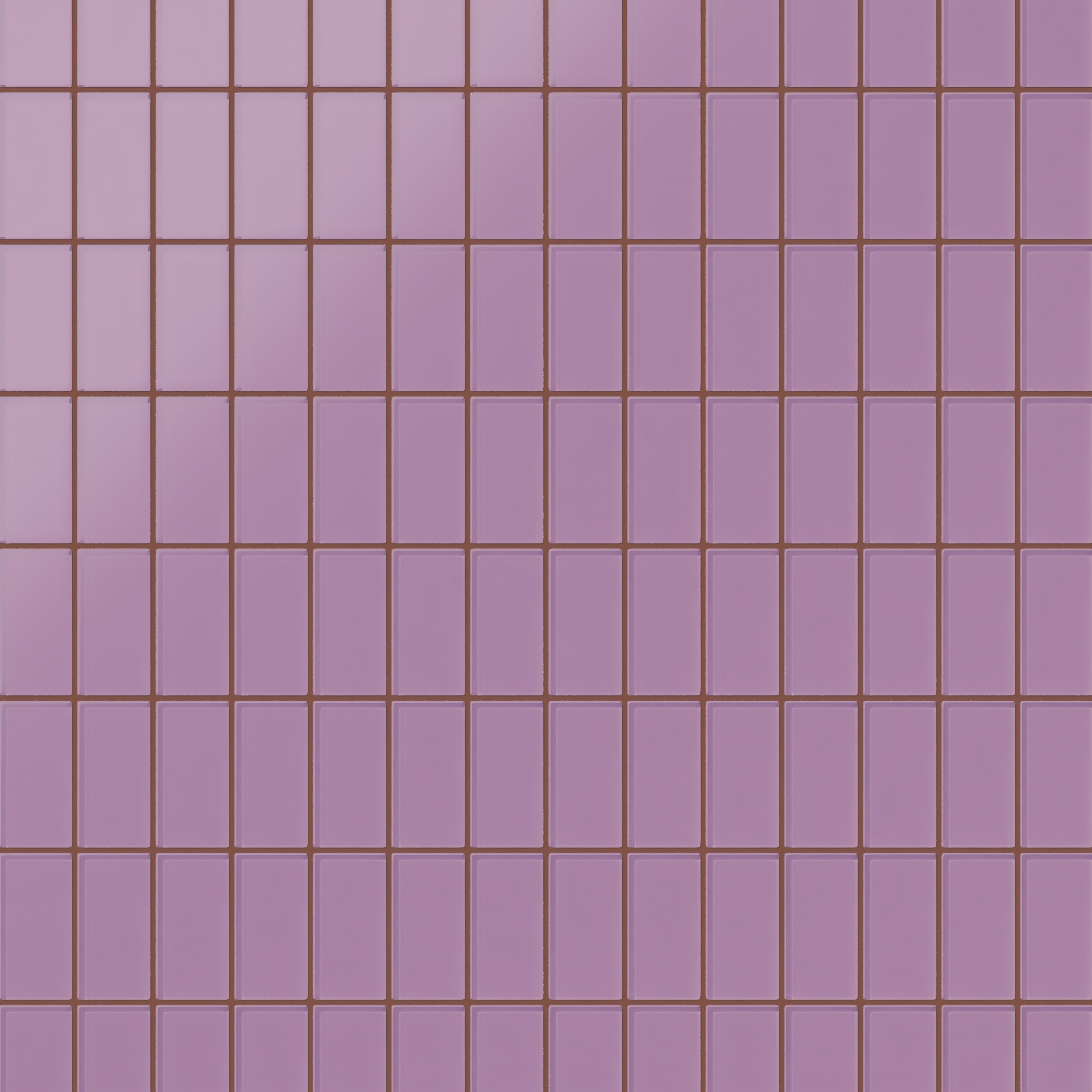 2x4 Straight Set Sheeted Glass Mosaic Tile in Waxbill Matte