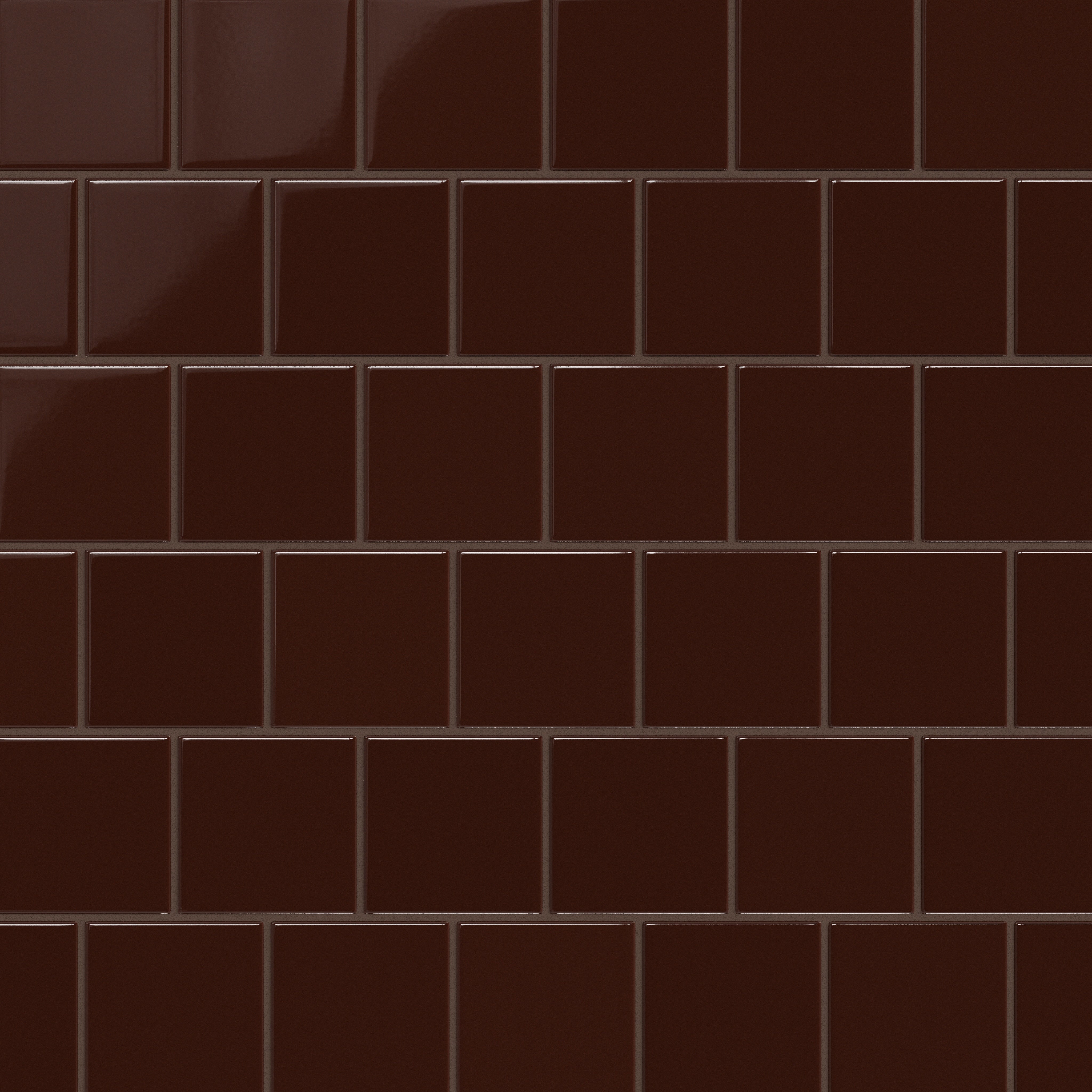 4x4 Original Ceramic Tile in Garnet Gloss