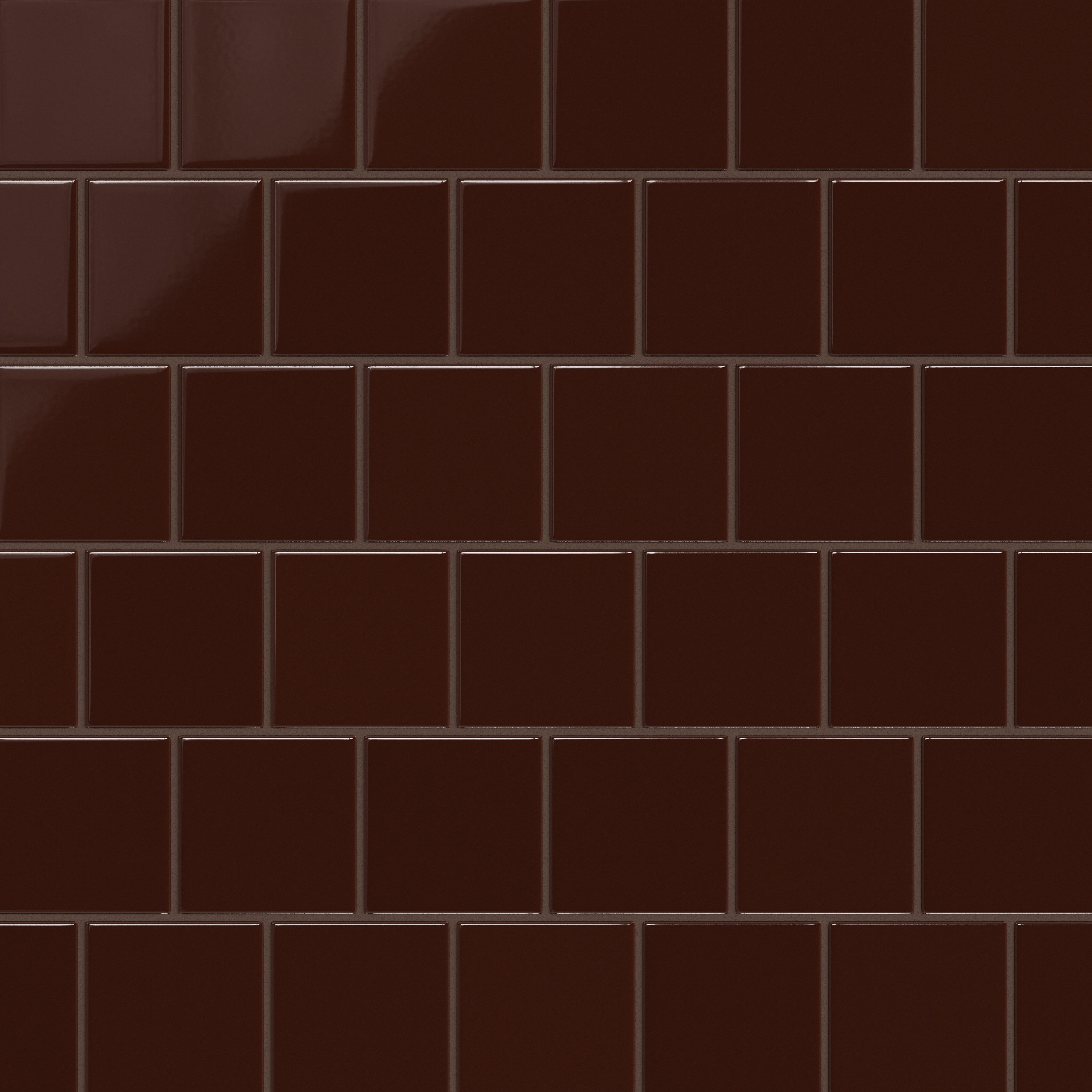 Quick Ship 4x4 Original Ceramic Tile in Garnet Gloss