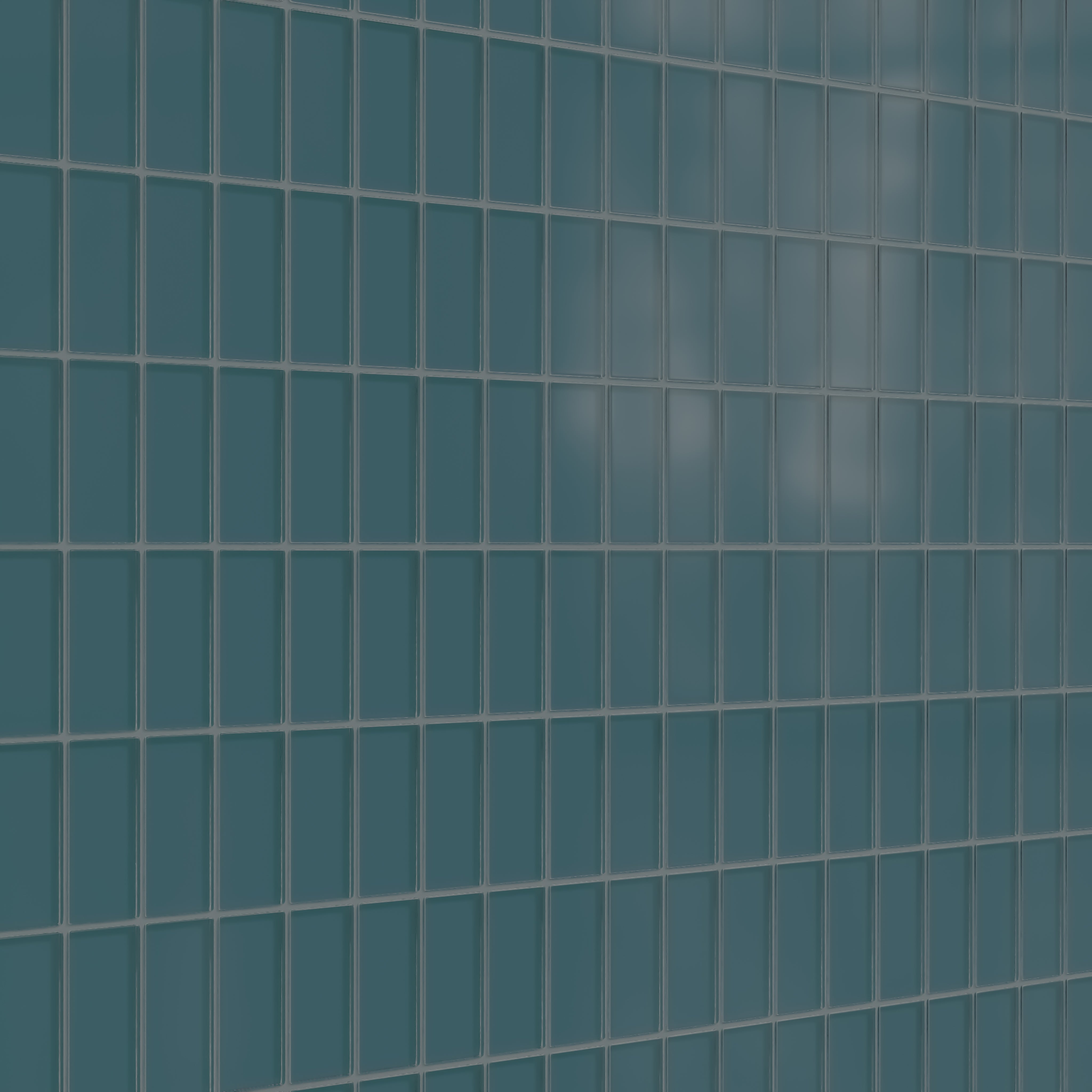 2x4 Straight Set Sheeted Glass Mosaic Tile in Magpie Matte