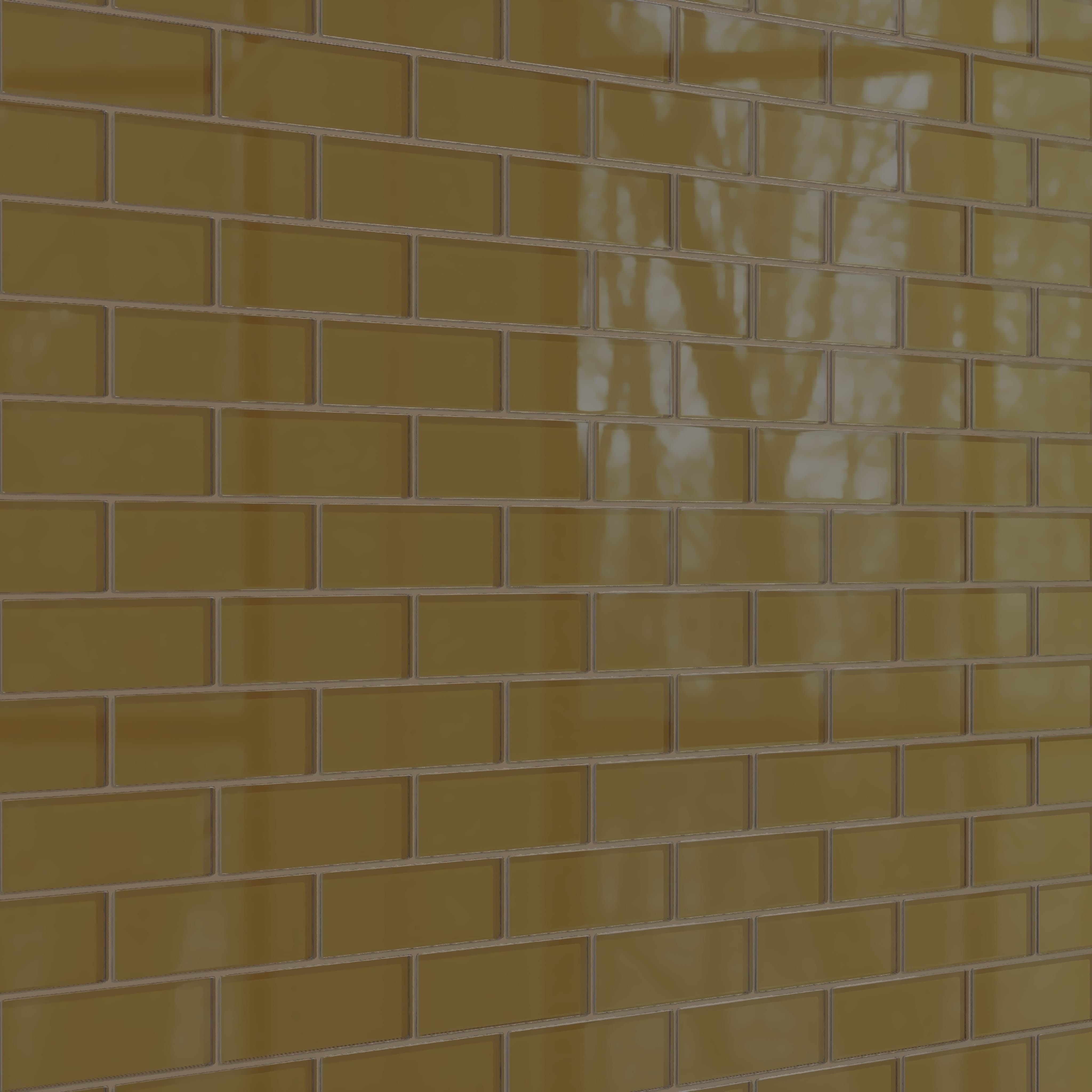 2x6 Glass Tile in Merlin Gloss