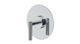 Contour One Handle Wall Mount Shower Trim with Soft Lever Handle in Polished Chrome