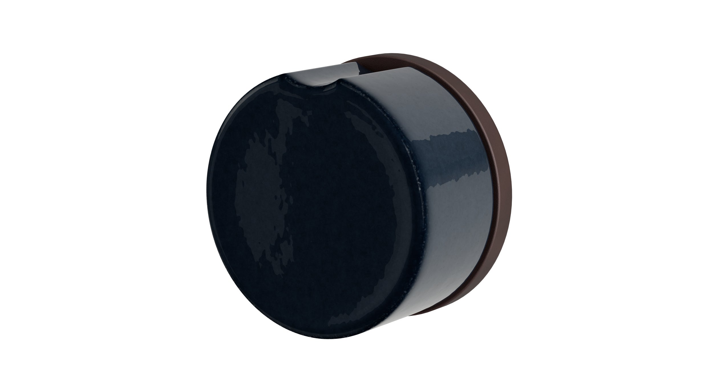 Foundry One Handle Wall Mount Diverter/Volume Control Shower Trim with Groove Ceramic Knob Handle in Architectural Copper