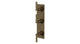 Flatiron Three Handle Wall Mount Shower Trim with Linear Lever Handles in Antique Brass