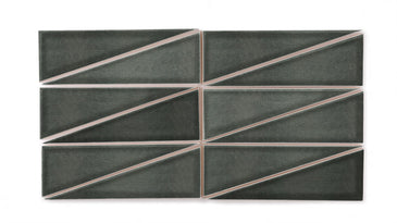 Right Scalene Triangle Original Ceramic Tile in Tempest Gloss
