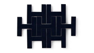 Chaine Homme Original Ceramic Tile in Navy Blue Gloss
