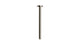 Contour & Foundry 12" Straight Shower Arm with Flange in Polished Nickel
