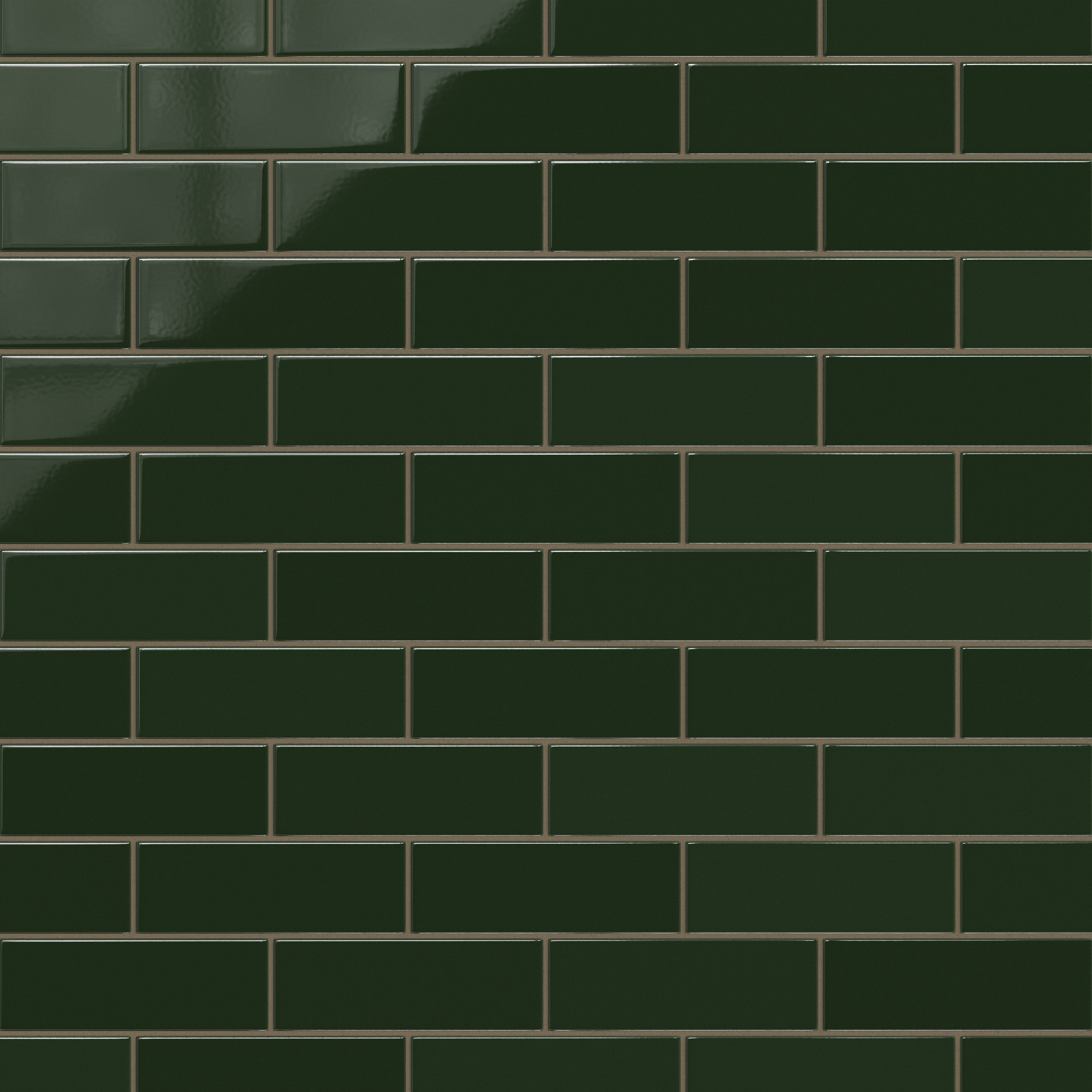 Hunter Green 3x9 Gloss Original Ceramic Tile - Fireclay Tile