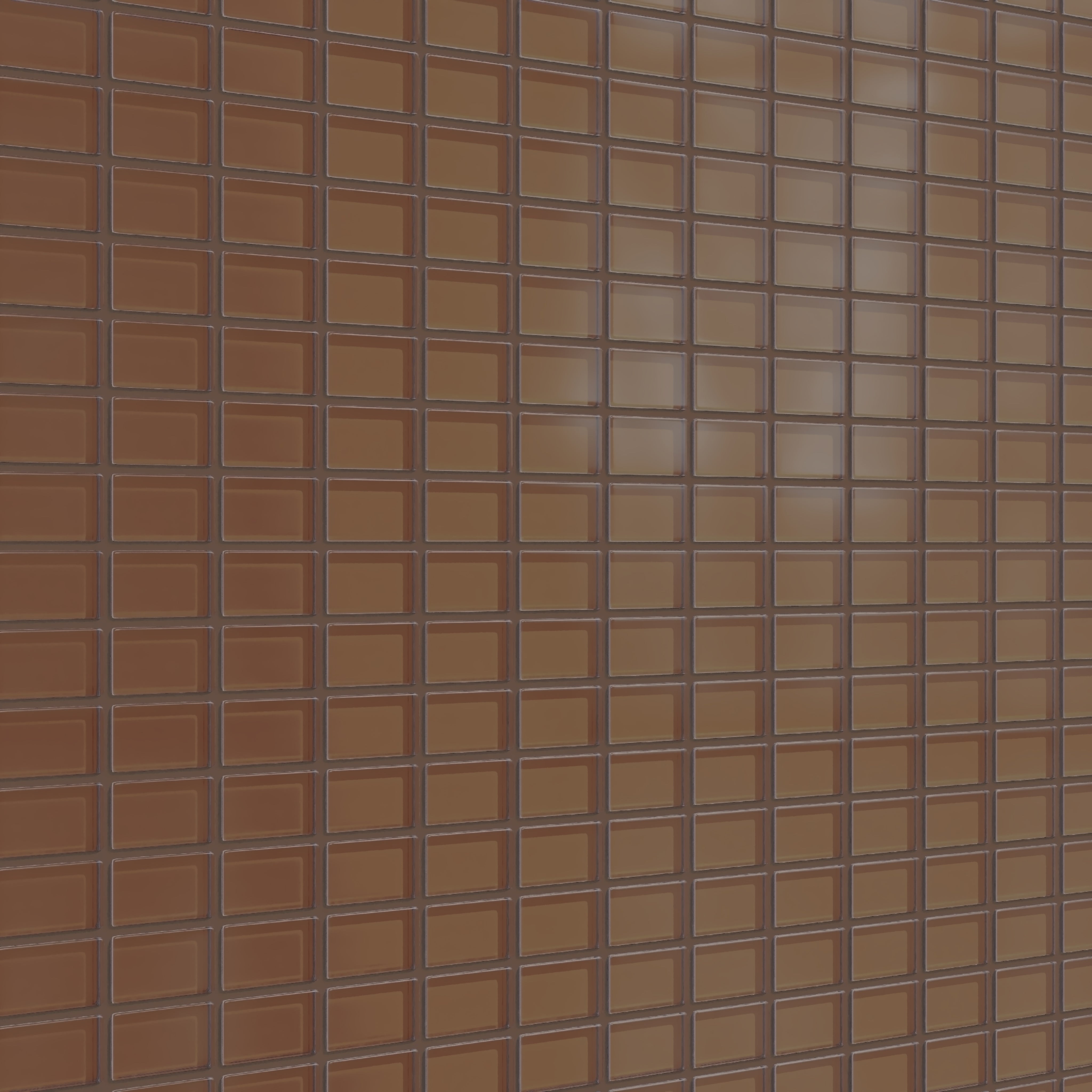 1x2 Straight Set Sheeted Glass Mosaic Tile in Kestrel Matte
