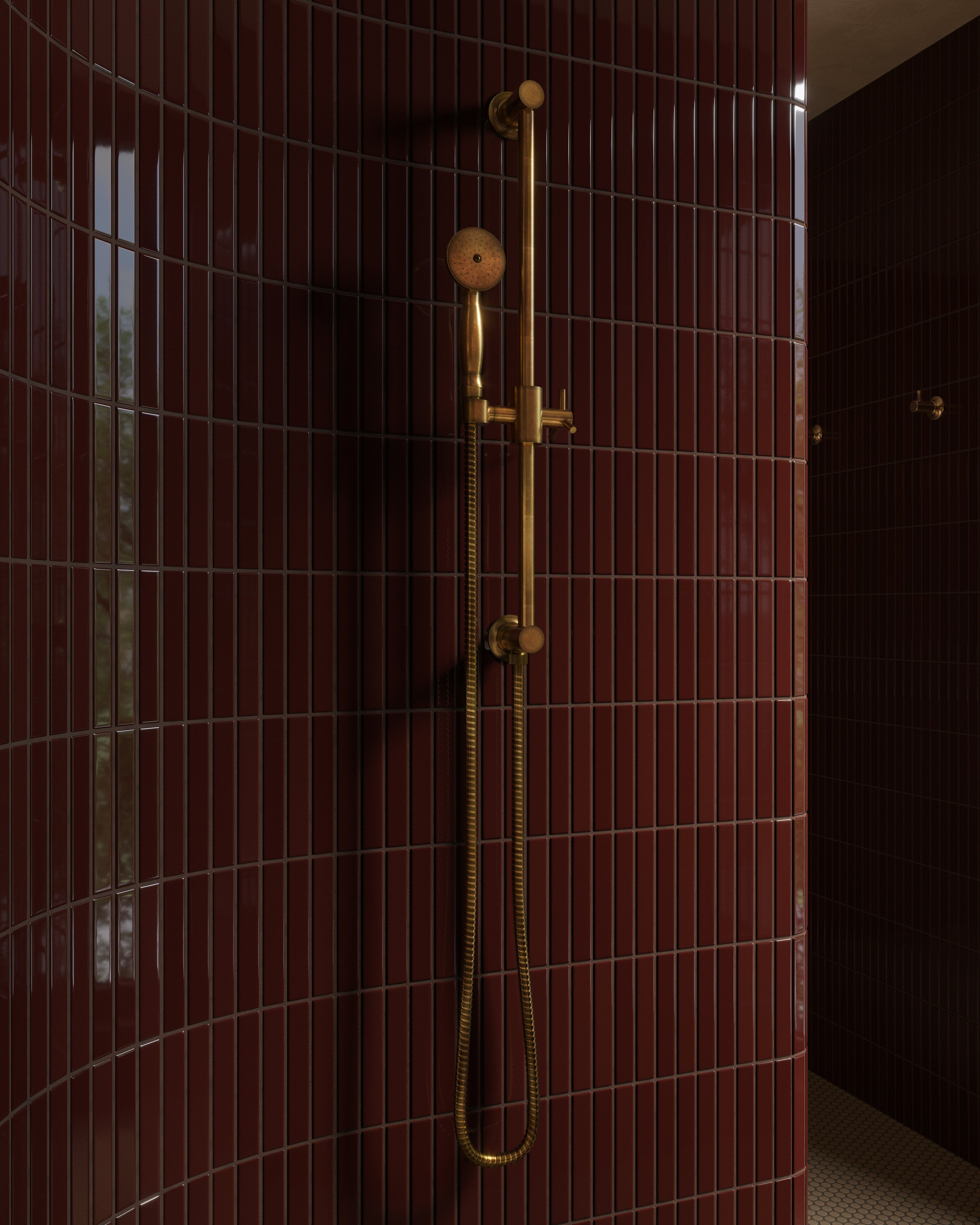 Shower 3" Traditional Hand Shower in Uncoated Polished Brass