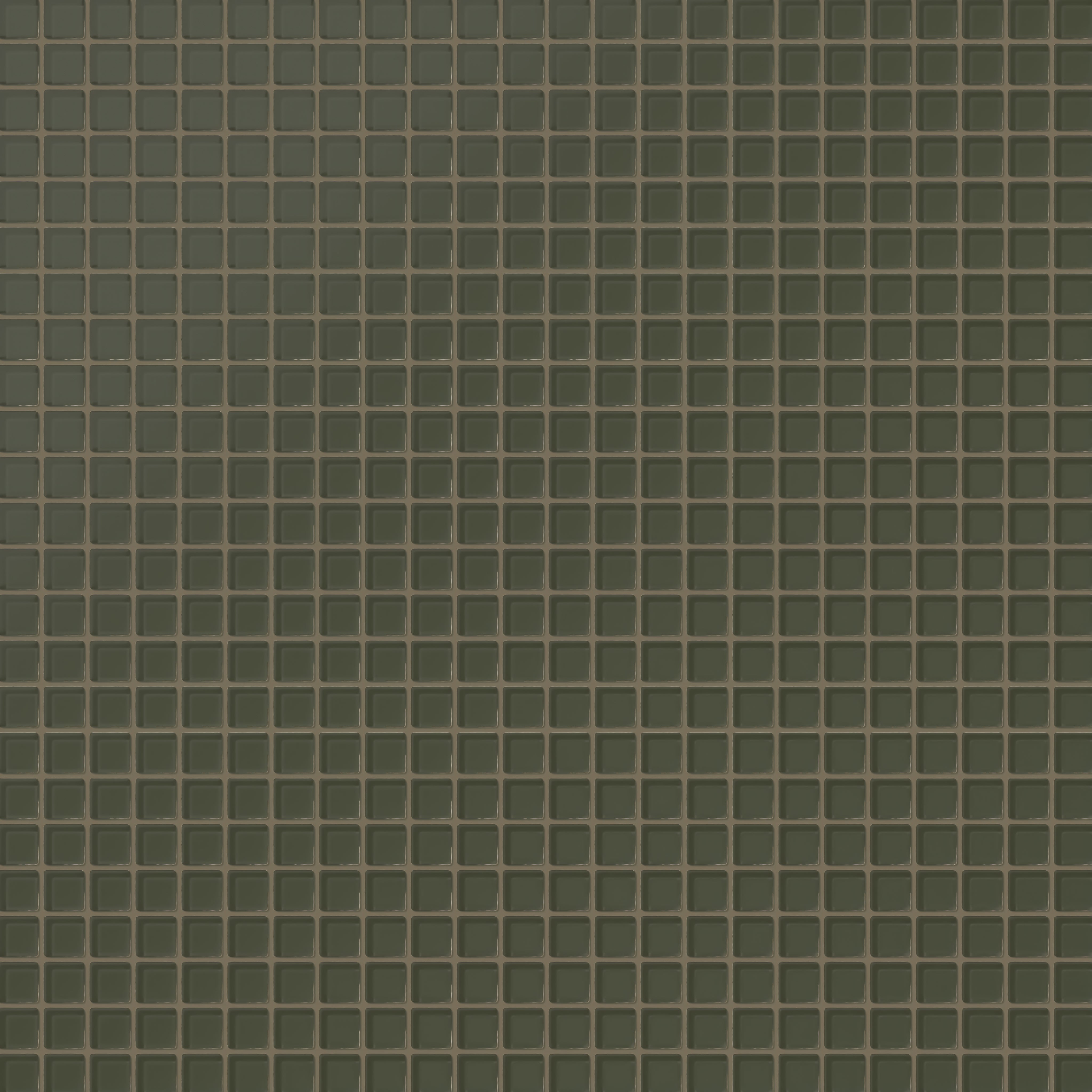 1x1 Straight Set Sheeted Glass Mosaic Tile in Roadrunner Matte