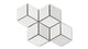 Small Diamond Sheeted - Escher Original Ceramic Mosaic Tile in Frost Gloss