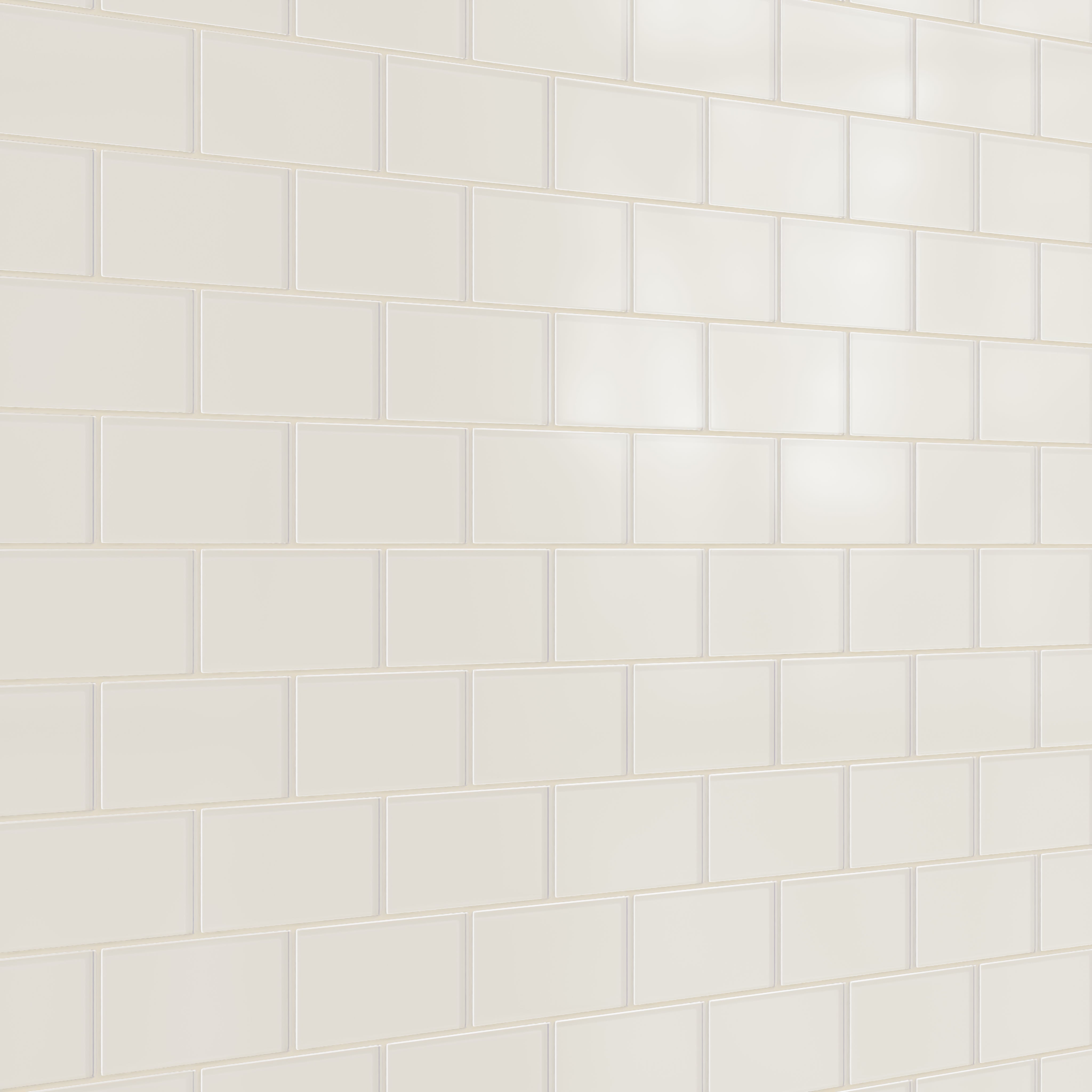 3x6 Glass Tile in Dove Matte