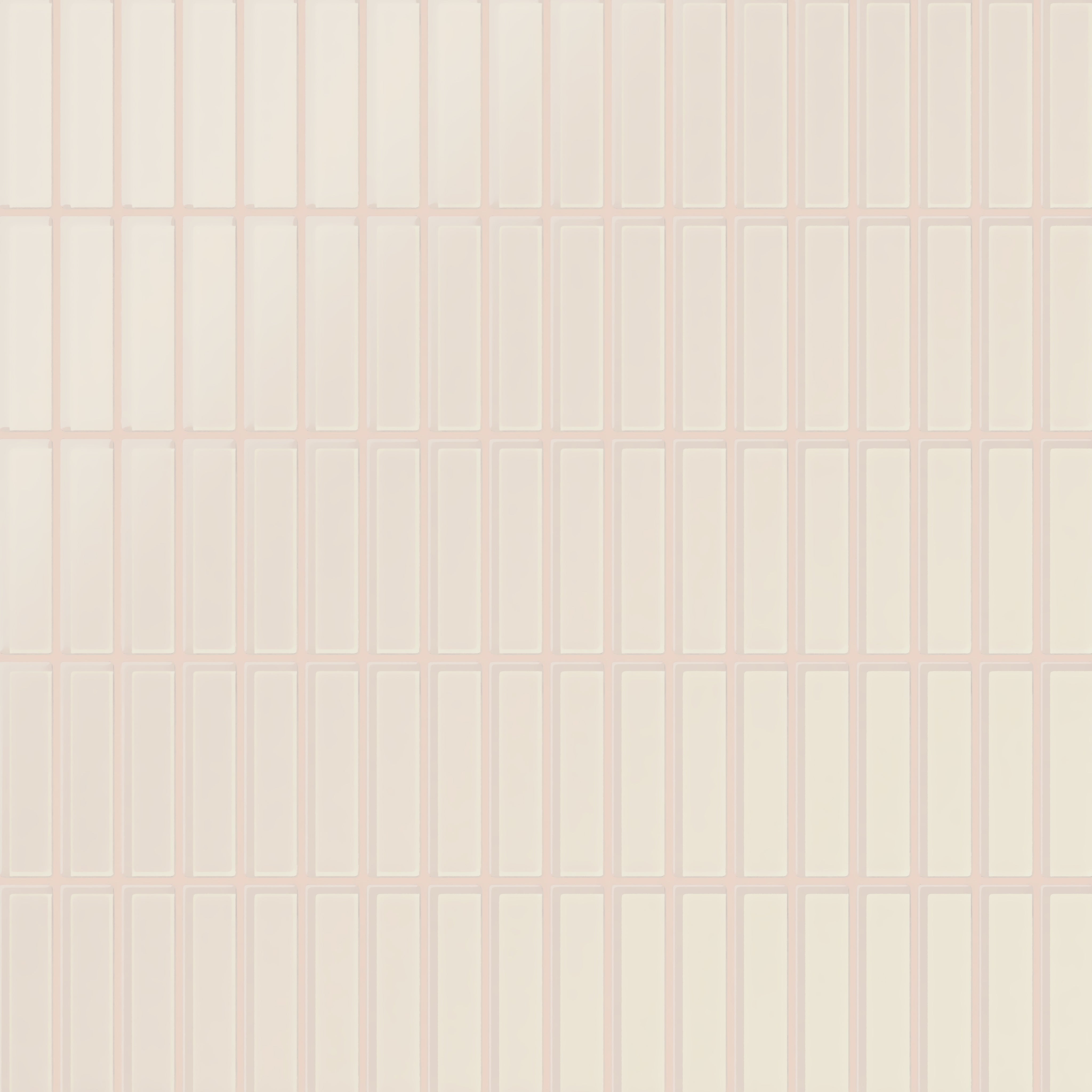 1x4 Straight Set Sheeted Glass Mosaic Tile in Sandpiper Matte