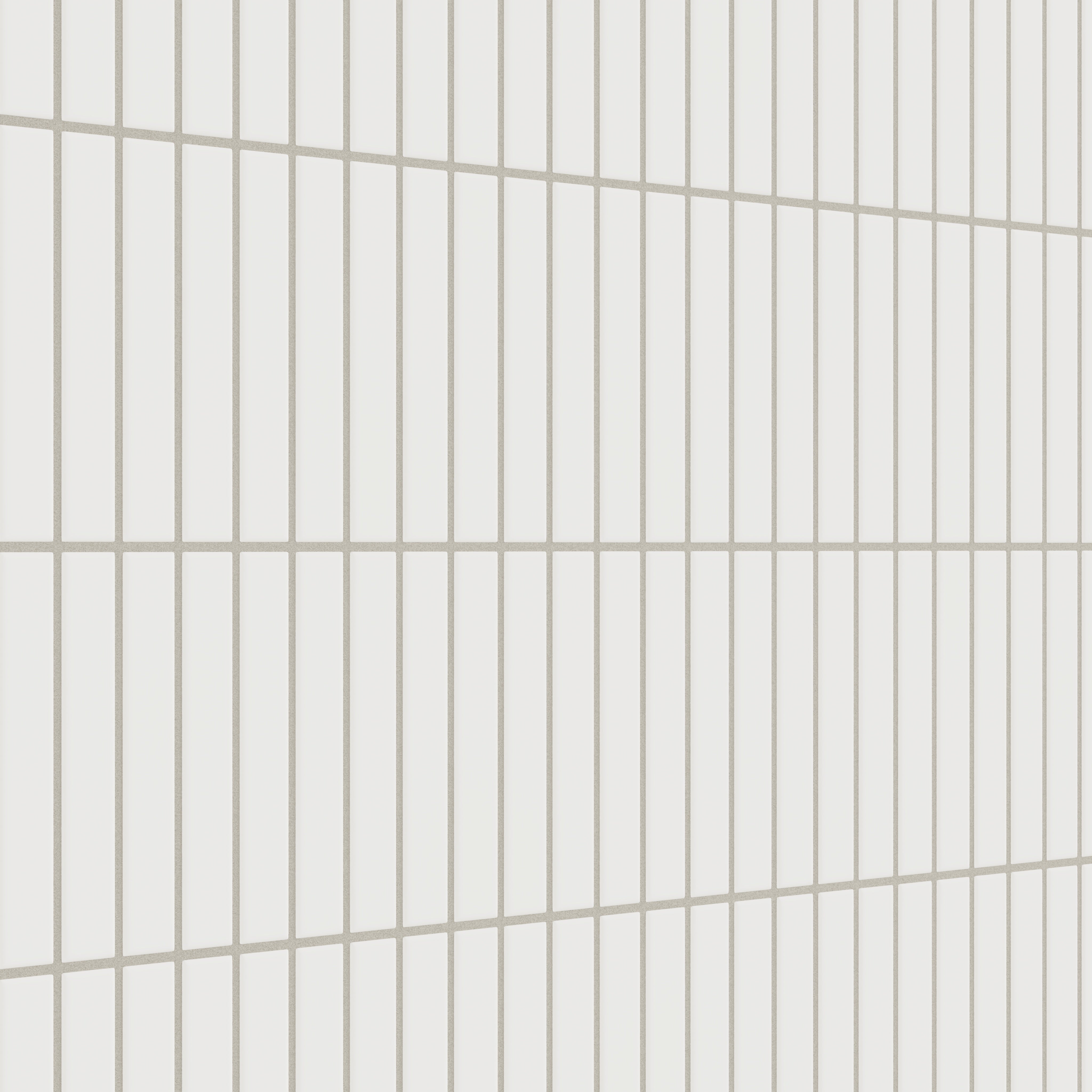 1x6 Straight Set Sheeted Original Ceramic Mosaic Tile in Frost Matte