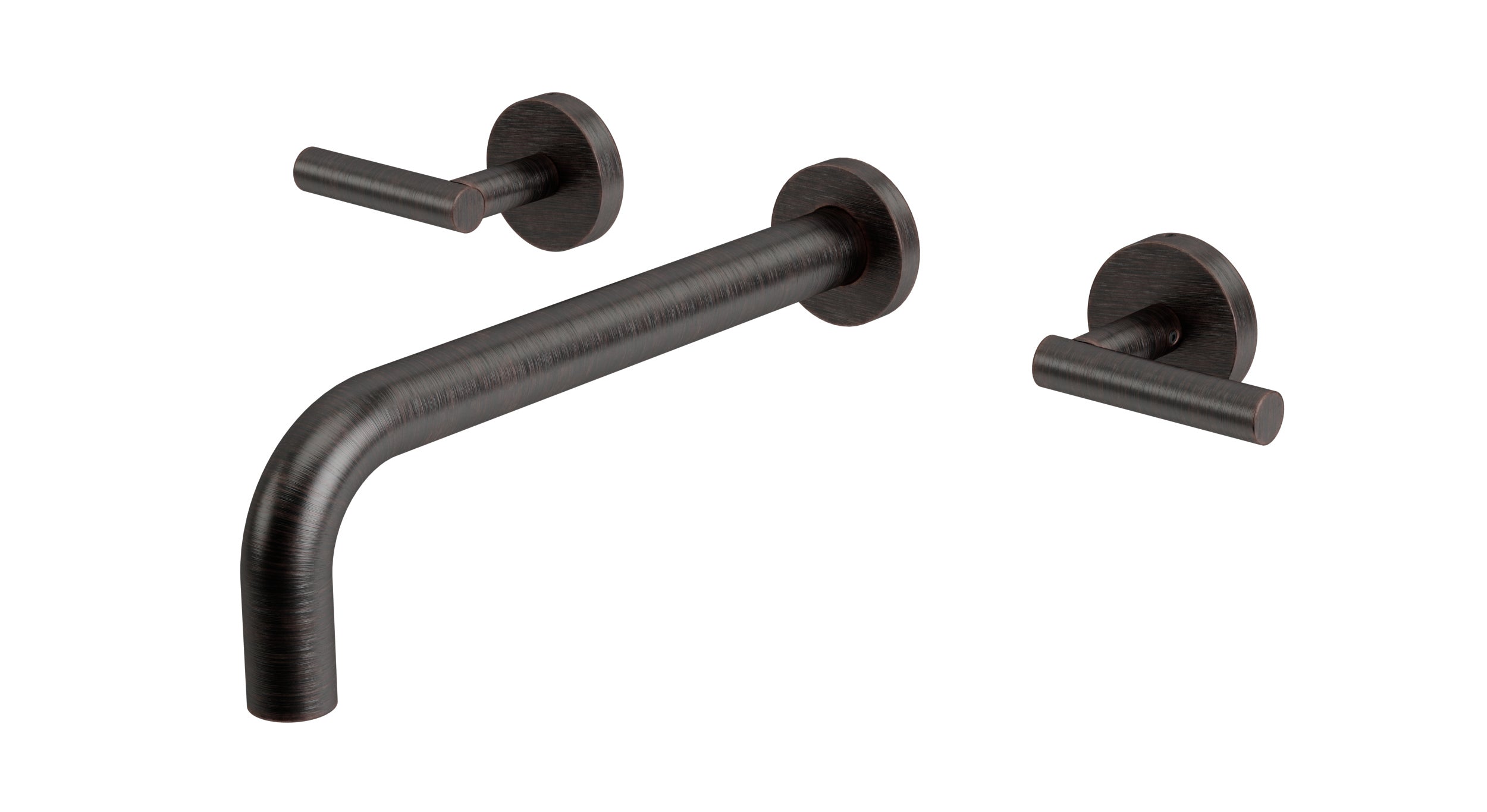 Contour Two Handle Wall Mount 10" Lavatory Faucet with Soft Lever Handles