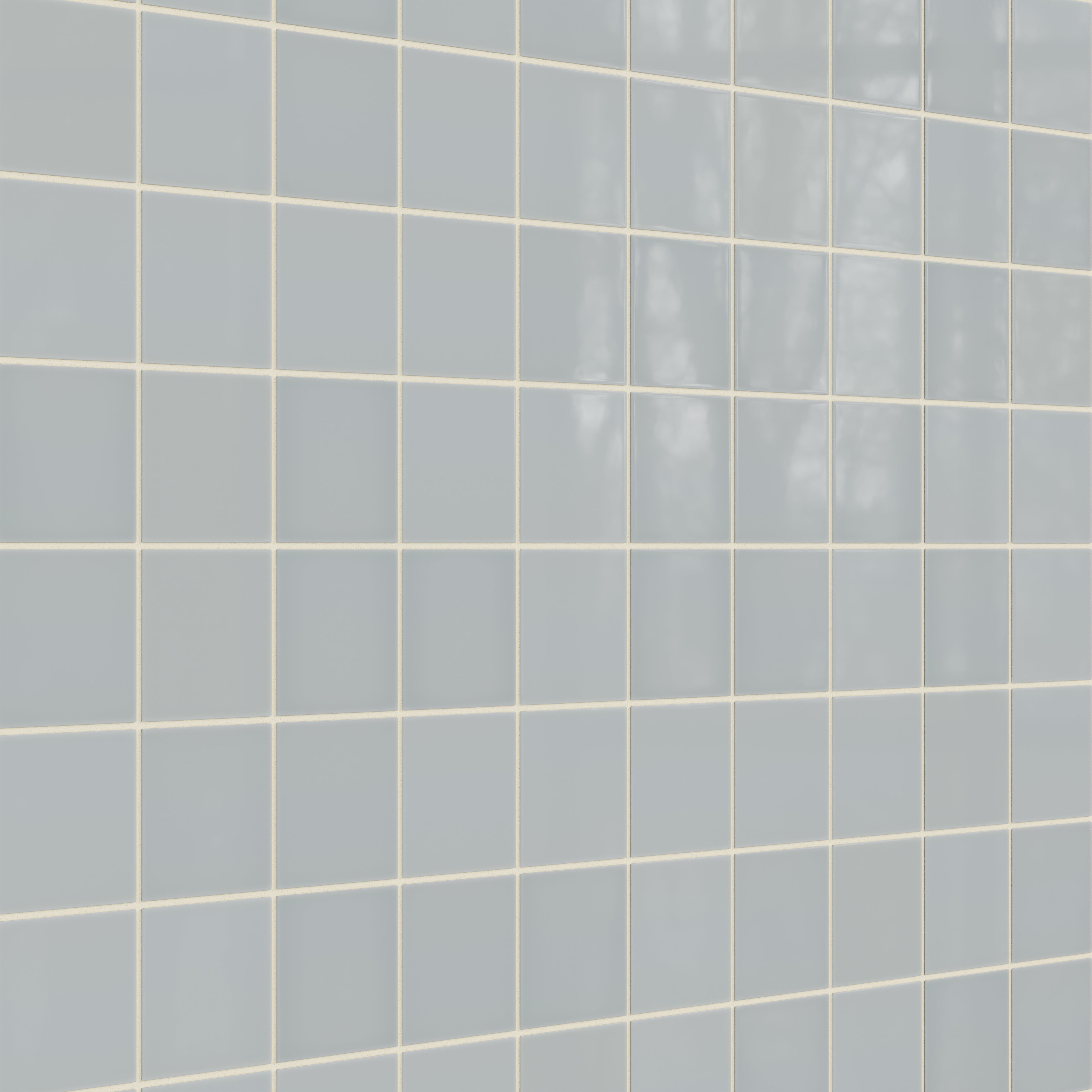 4x4 Natural Press Ceramic Tile in Alberta Blue Gloss