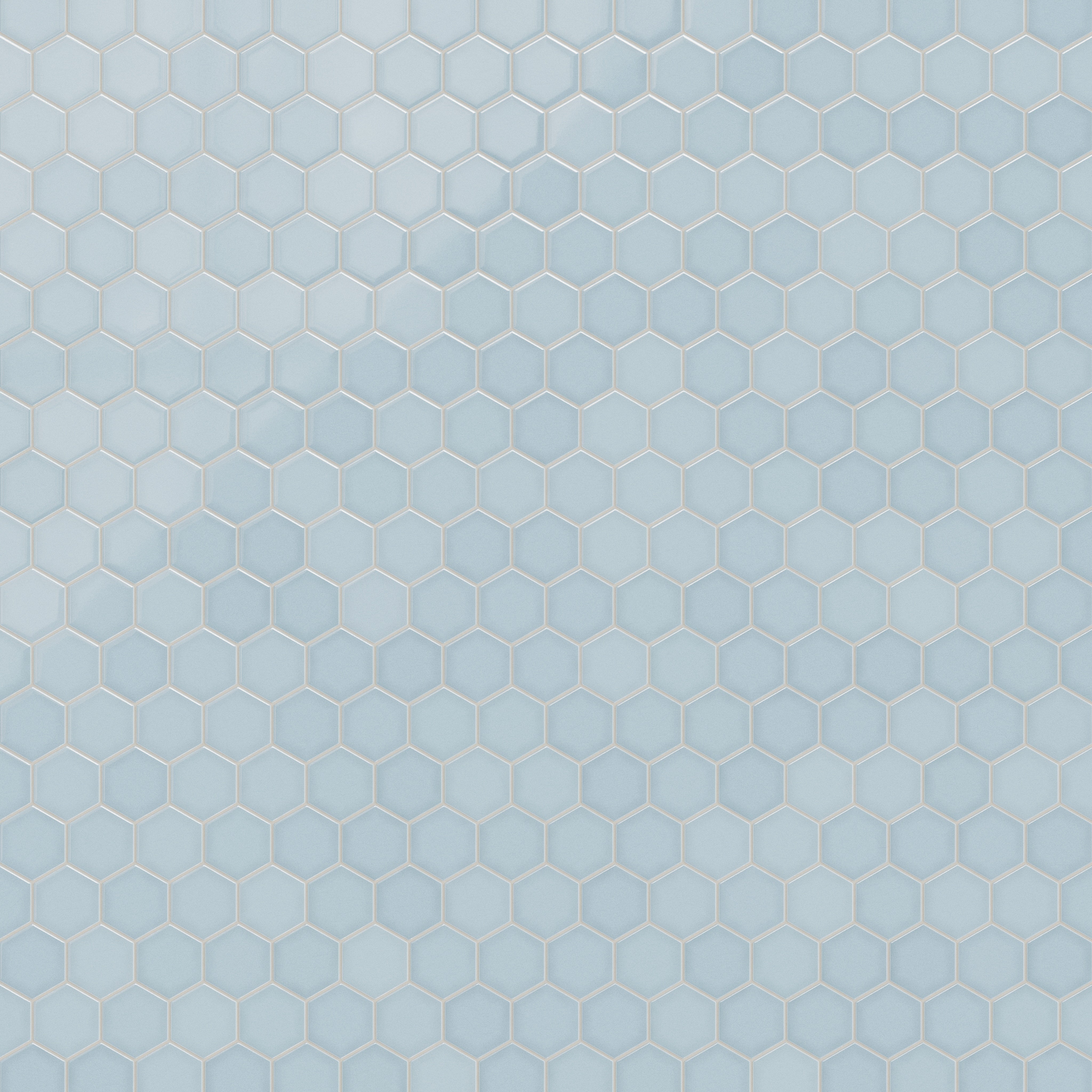4" Hexagon Original Ceramic Tile in Crater Lake Gloss