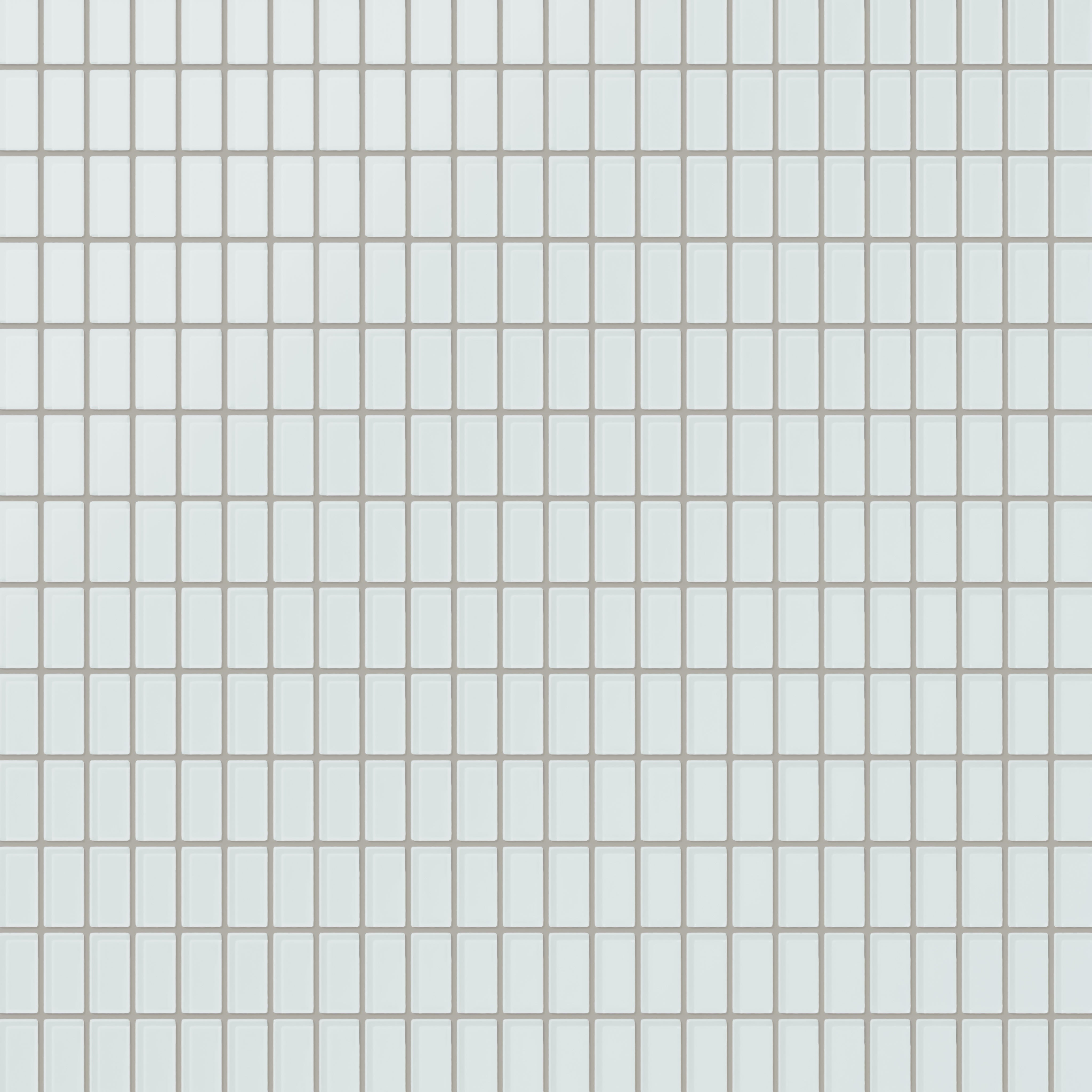 1x2 Straight Set Sheeted Glass Mosaic Tile in Warbler Matte