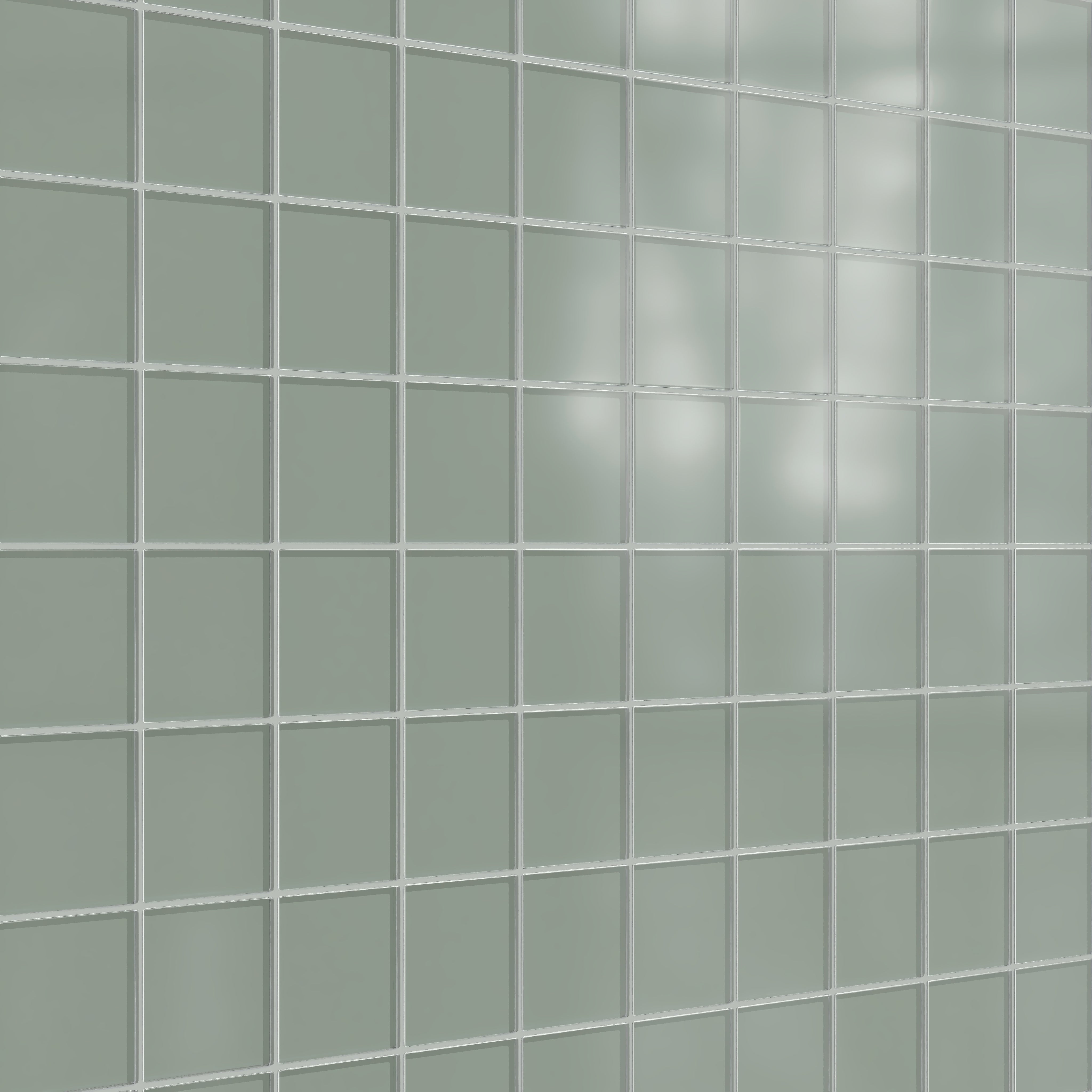 4x4 Glass Tile in Hummingbird Matte