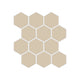 2" Hexagon Sheeted Original Ceramic Mosaic Tile in Dolomite Gloss