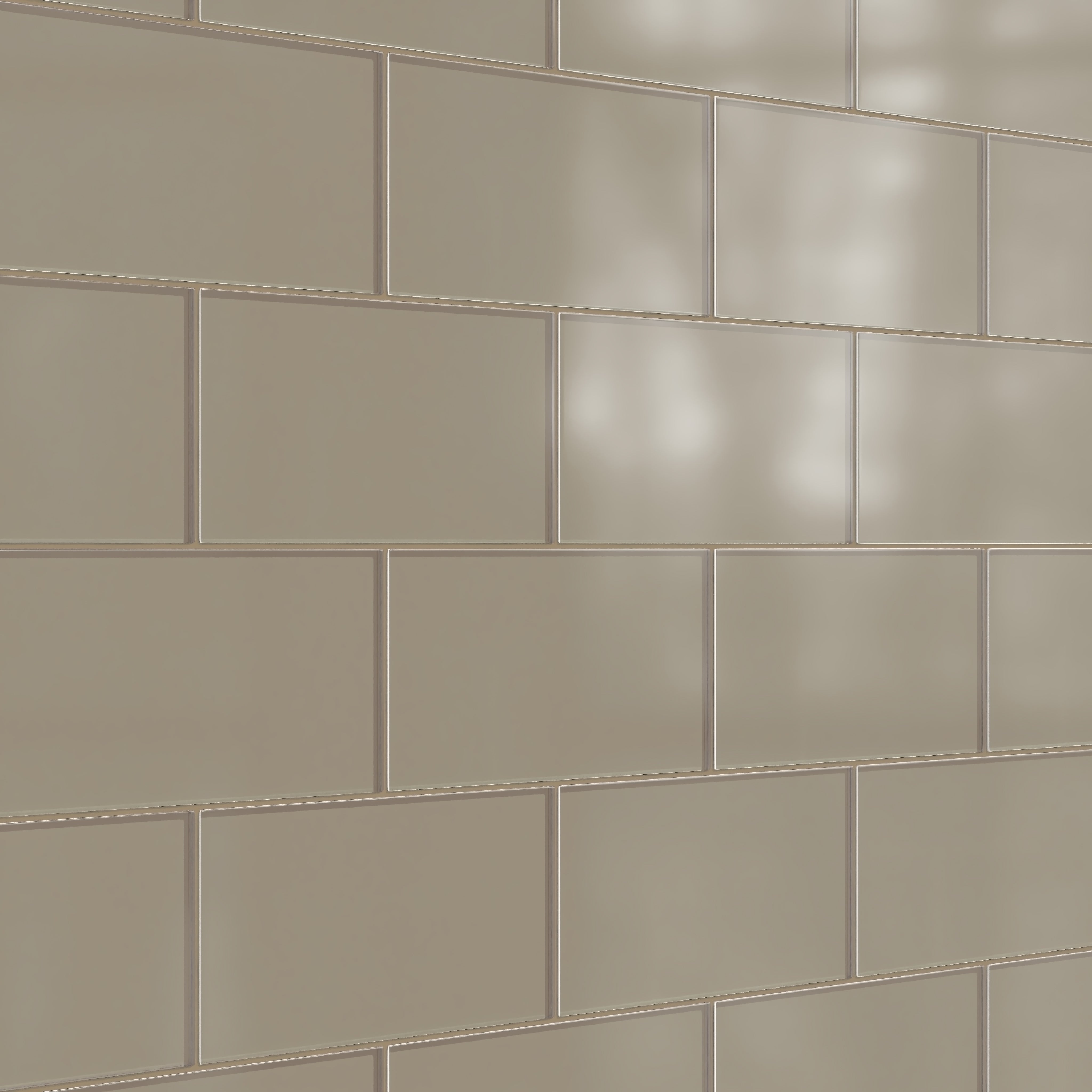 6x12 Glass Tile in Quail Matte