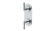 Contour Two Handle Wall Mount Shower Trim with Soft Lever Handles in Polished Chrome