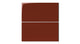 6x12 Natural Press Ceramic Tile in Carmine Gloss