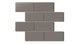 2x4 Half Offset Sheeted Natural Press Ceramic Mosaic Tile in Timberline Matte