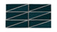 Right Scalene Triangle Original Ceramic Tile in Caspian Sea Gloss