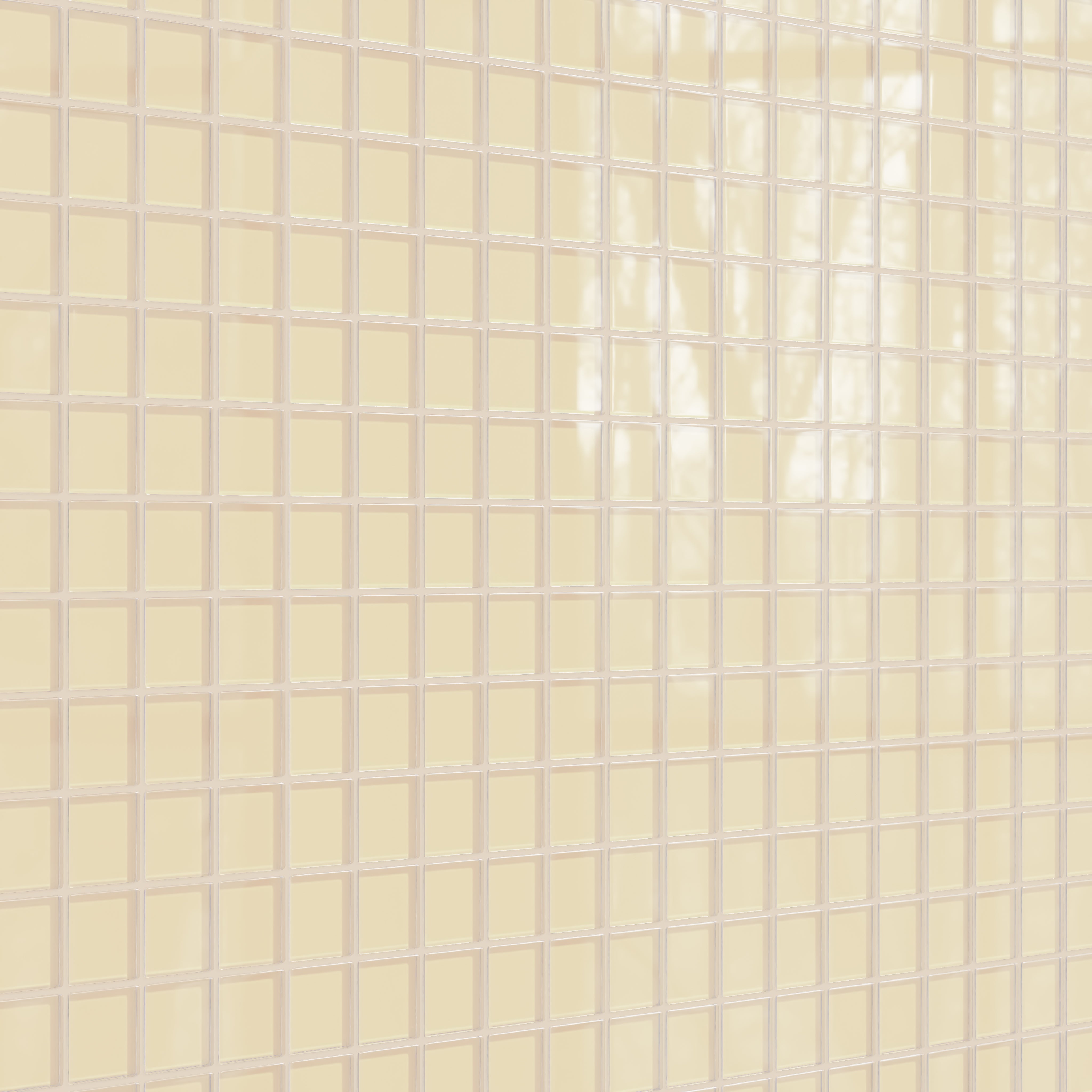 2x2 Straight Set Sheeted Glass Mosaic Tile in Chickadee Gloss