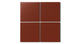 4x4 Natural Press Ceramic Tile in Carmine Matte