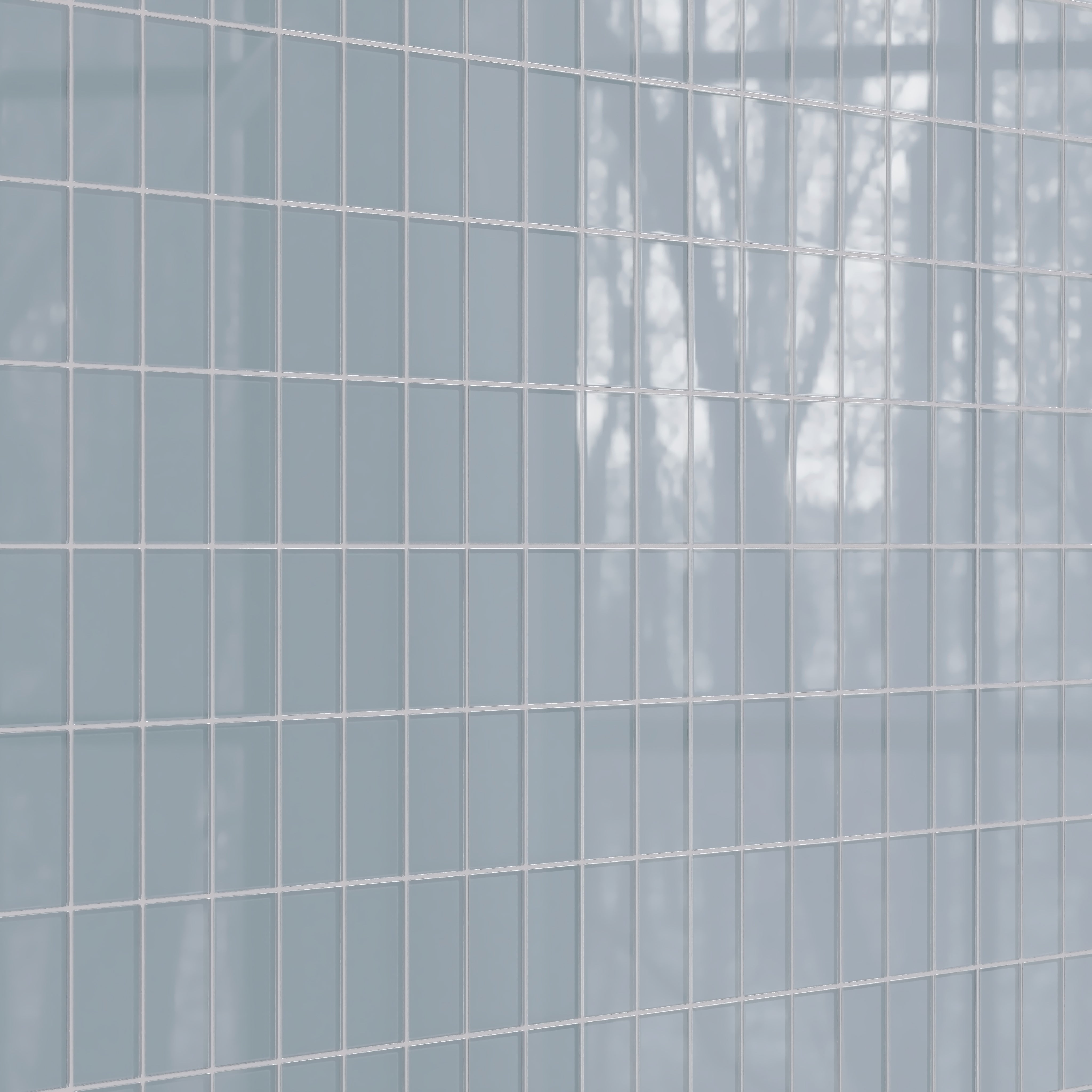 3x6 Glass Tile in Pinyon Jay Gloss