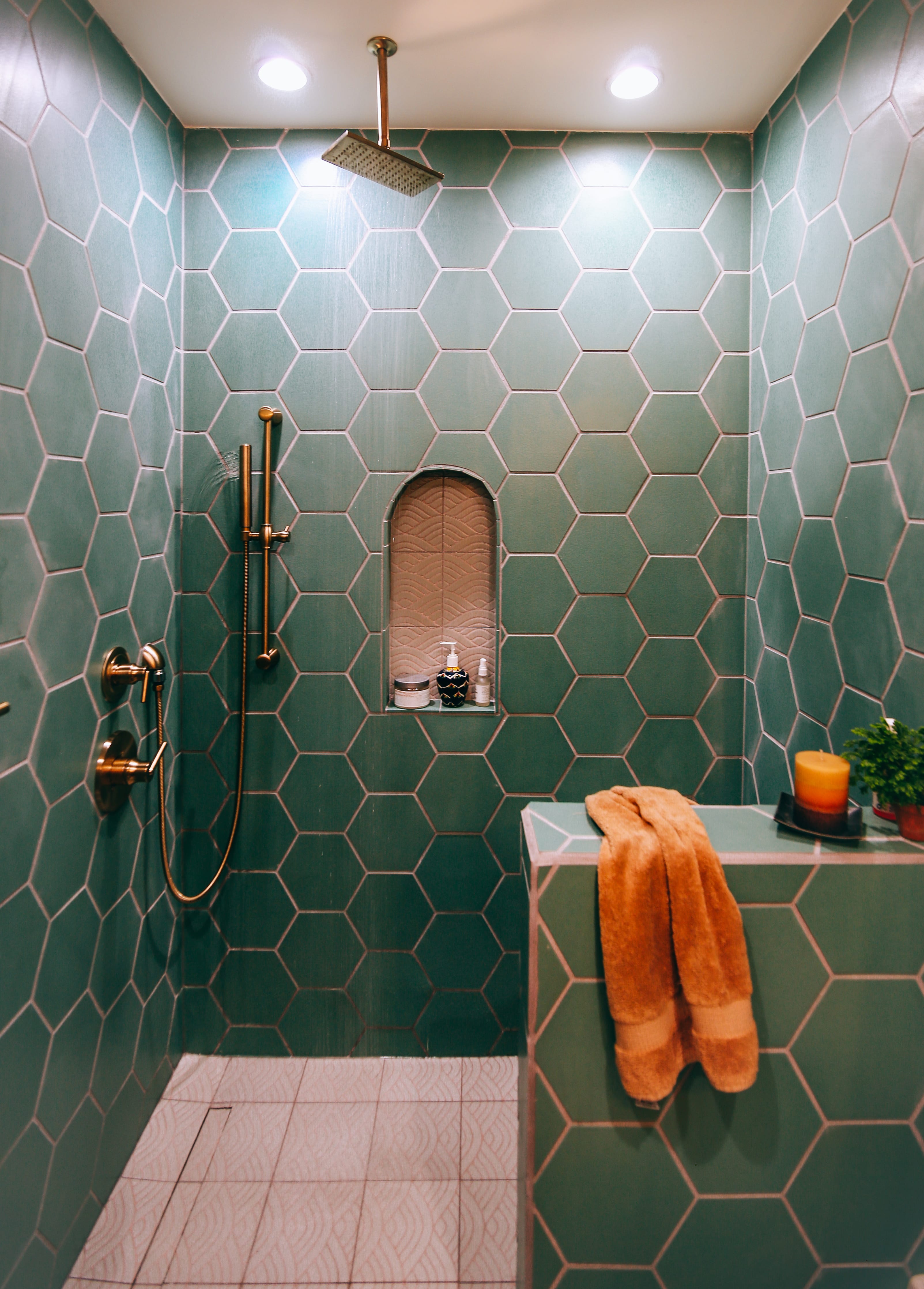 8" Hexagon Original Ceramic Tile in Amalfi Coast Matte