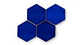 6" Hexagon Original Ceramic Tile in Azul Gloss