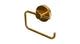 Flatiron Round Single Post Paper Holder in French Brass