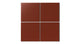 6x6 Natural Press Ceramic Tile in Carmine Matte