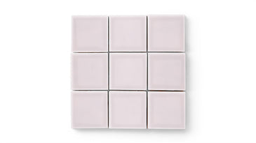 3x3 Straight Set Sheeted Original Ceramic Mosaic Tile in Evening Glow Gloss