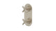 Contour Two Handle Wall Mount Shower Trim with Soft Cross Handles in Satin Nickel