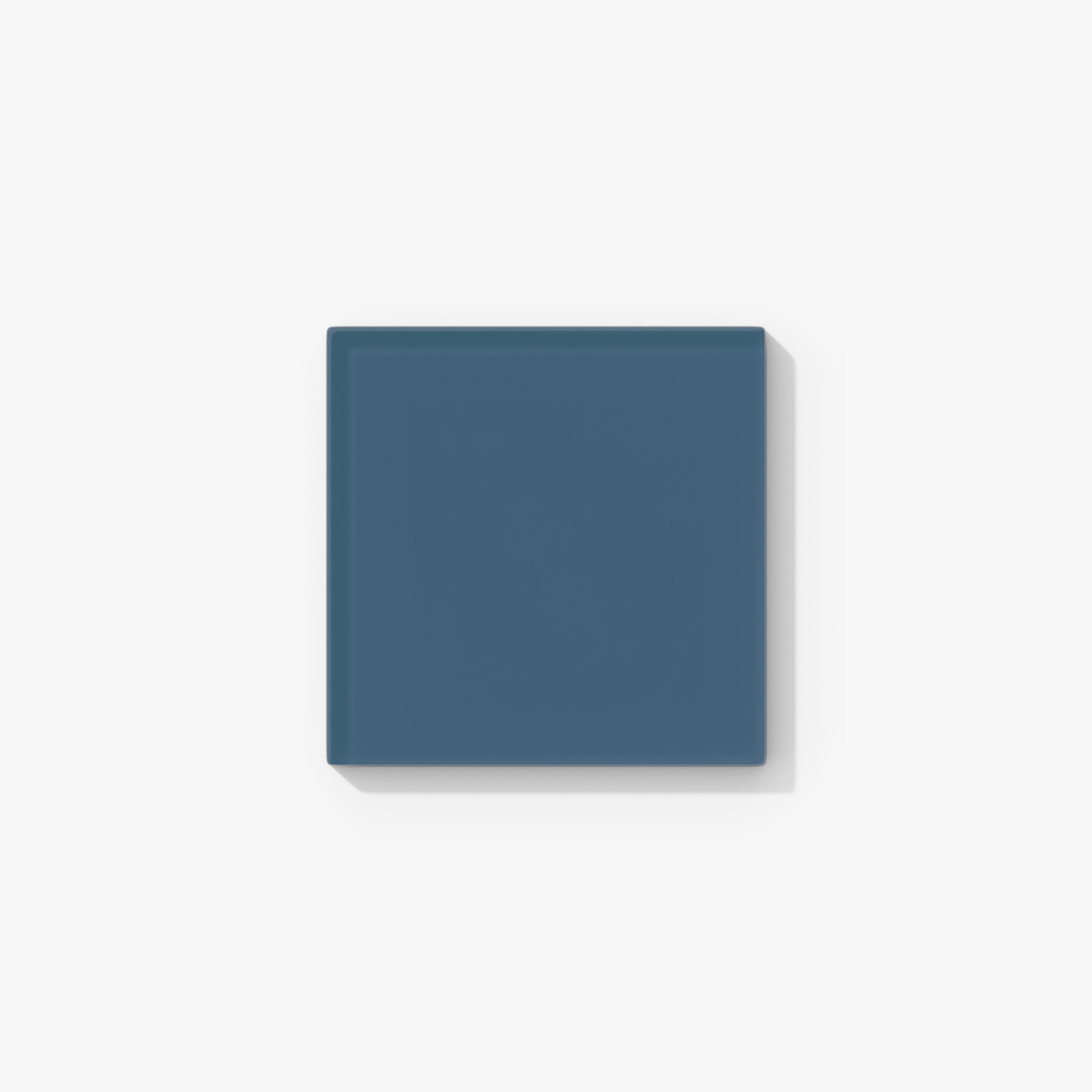 4x4 Glass Tile in Blue Jay Gloss