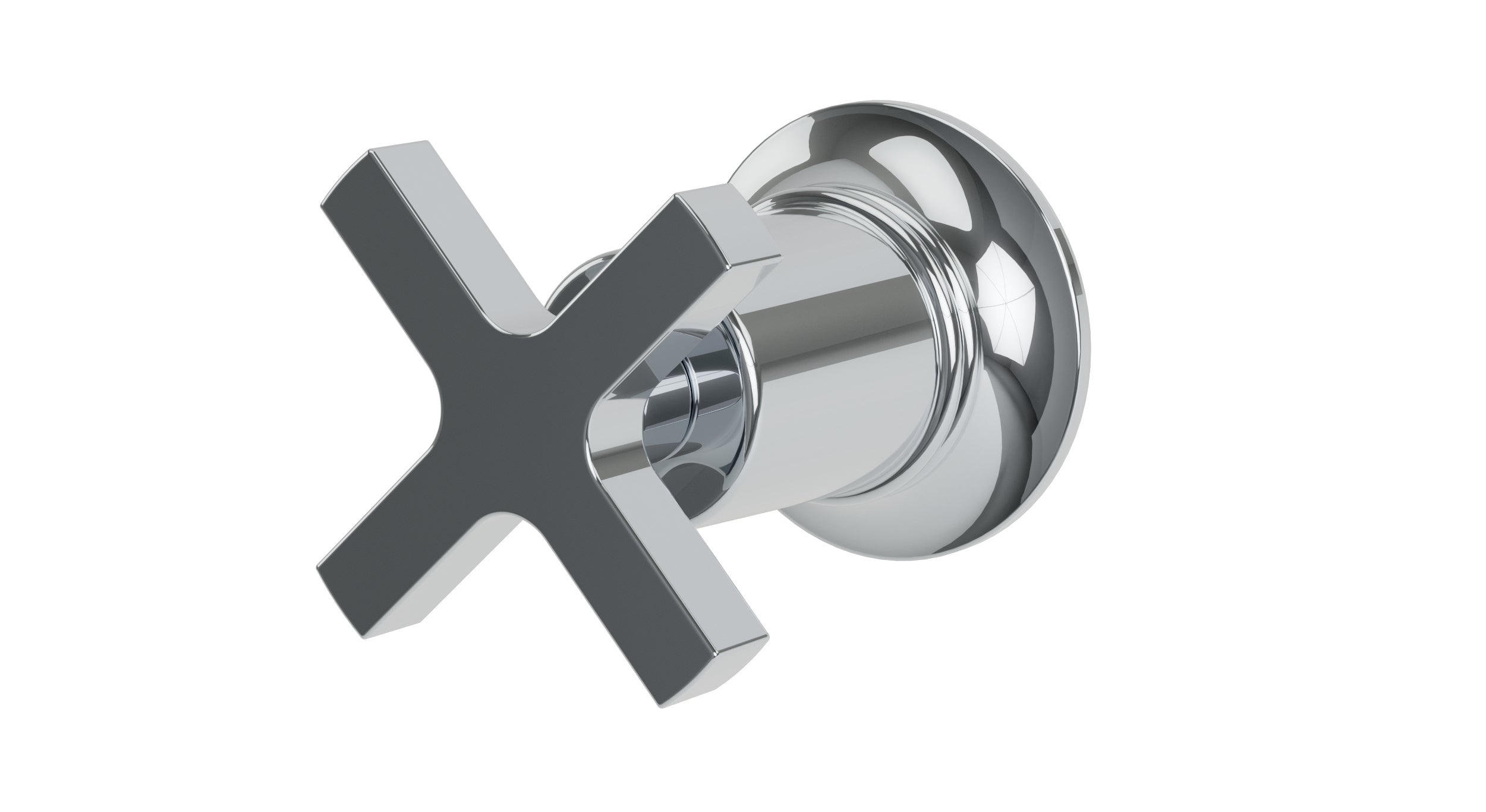 Emerson One Handle Wall Mount Diverter/Volume Control Shower Trim with Classic Cross Handle